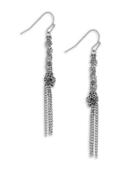 Jessica Simpson Braided Chain Drop Earrings