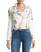 Blank Nyc Floral-print Studded Jacket