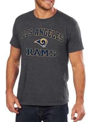 Majestic Los Angeles Rams Nfl Heart And Soul Iii Cotton Tee