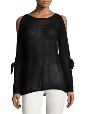 Kensie Textured Cold-shoulder Top