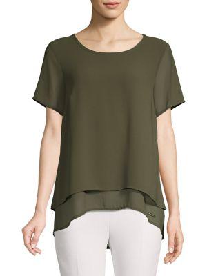 Michael Michael Kors Layered Sharkbite Top