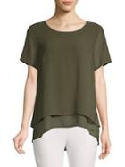 Michael Michael Kors Layered Sharkbite Top
