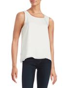Design Lab Lord & Taylor Lace-underlay Tank Top