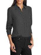 Lauren Ralph Lauren Relaxed-fit Dot-print Button-down Shirt