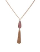 Lonna & Lilly Crystal Tassel Pendant Necklace