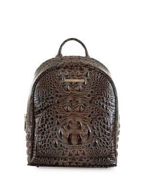 Brahmin Melbourne Dartmouth Crocodile-embossed Backpack
