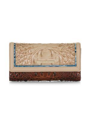 Brahmin Melbourne Soft Checkbook Leather Wallet