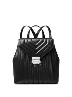 Michael Michael Kors Medium Whitney Leather Quilted Backpack