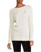 Lauren Ralph Lauren Bullion Crest Cable-knit Sweater