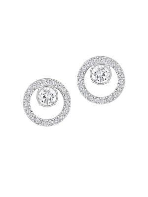 Swarovski Creativity Circle Rhodium-plated & Crystal Earrings