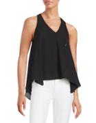 Guess Chain-accented Asymmetrical Tank Top