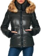 S13 Kylie Faux Fur Quilted Coat