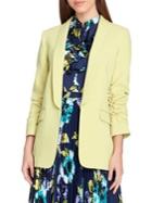 Tahari Arthur S. Levine Ruched-sleeve Shawl Jacket
