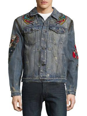 Cult Of Individuality Graphic Denim Jacket
