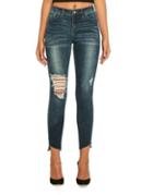 Lala Anthony Mid-rise Distressed Jeans