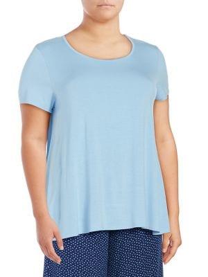 Lady Sarah Plus Short-sleeve Pleated Tee