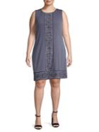 Michael Michael Kors Plus Seaside Geo Border Dress