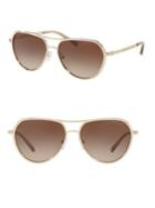 Michael Kors 57mm Madrid Pilot Sunglasses