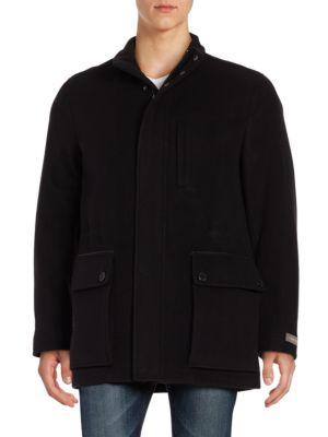 Cole Haan Wool-blend Car Coat