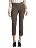 Eileen Fisher Solid Slim-fit Cropped Pants