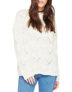 Miss Selfridge Wavy Open-knit Sweater