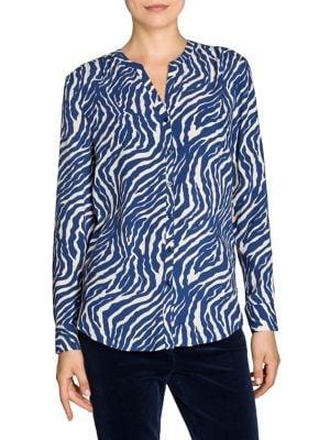 Olsen Zebra Printed Blouse