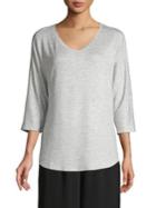 Tresics Luxe V-neck Dolman-sleeve Top