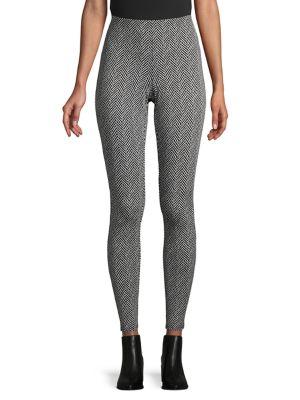 Premise Herringbone High-waist Pull-on Pants