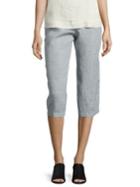 Eileen Fisher Cropped Organic Linen Pants
