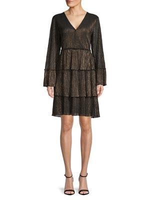Michael Michael Kors Ruffled Tiered Shift Dress