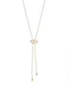 Tai Crystal Accented Lariat Necklace