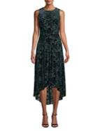 Vince Camuto Floral Velvet Dress