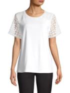Karl Lagerfeld Paris Lace-panel Tee
