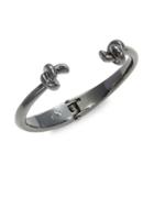 Kenneth Cole New York Hematite Items Knotted Hinged Bangle Bracelet