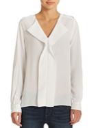 Lord & Taylor Ruffle Front Blouse