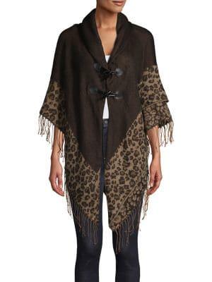 Collection 18 Leopard Border Toggle Jacket