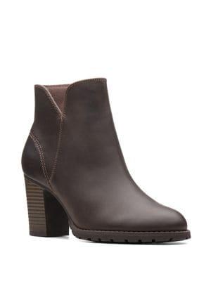 Clarks Verona Trish Leather Booties