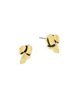Etienne Aigner Small Goldtone Knot Stud Earrings