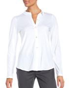 Eileen Fisher Solid Cotton Shirt