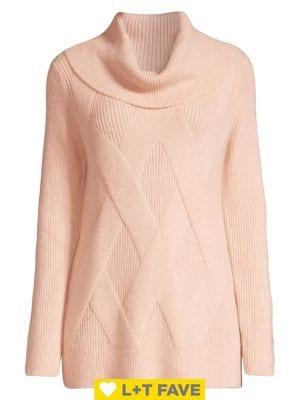 Calvin Klein Cowl-neck Cable Knit Sweater