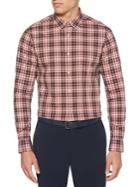 Perry Ellis Long-sleeve Multicolor Checkered Shirt