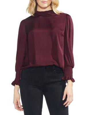 Vince Camuto Smocked Cuff Blouse