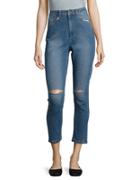 French Connection Ash Distressed Cropped Jeans