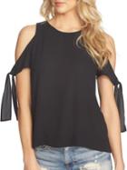 1.state Sleeve Tie Cold Shoulder Blouse
