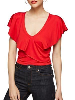 Miss Selfridge Angel-sleeve Top