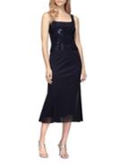 Alex Evenings Plus Sequined Jacket And A-line Dress Set