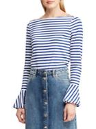 Lauren Ralph Lauren Petite Petite Bell-sleeve Cotton Top
