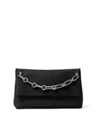 Michael Kors Collection Leather Chain-accented Clutch