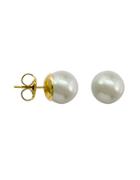 Majorica 12mm White Pearl Stud Earrings