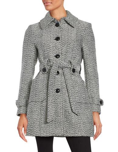 Gallery Tweed Belted Coat